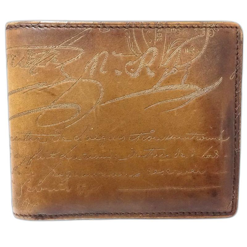 Berluti（ベルルッティ） 【中古】Berluti 札入れ カリグラフィ