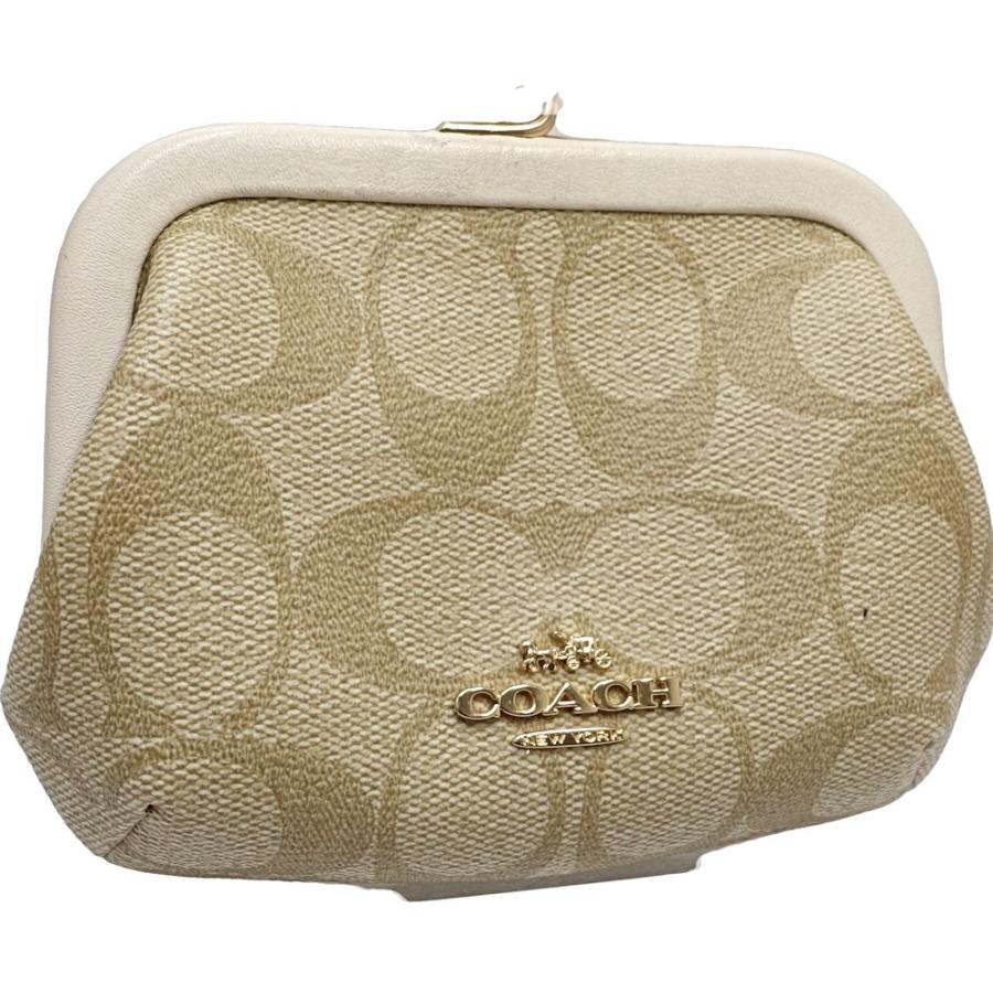 COACH（コーチ） ポーチ がま口 シグネチャー ノラキスロック C7518