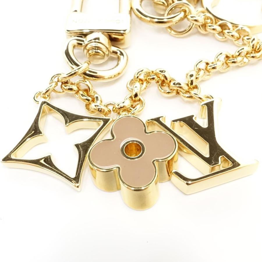 LOUIS VUITTON ルイヴィトン キーホルダー チェーン フルール ドゥ モノグラム M01413 ゴールド レディース/182099【中古】 LOUIS VUITTON（ルイ・ヴィトン） キーホルダー チェーン フルール