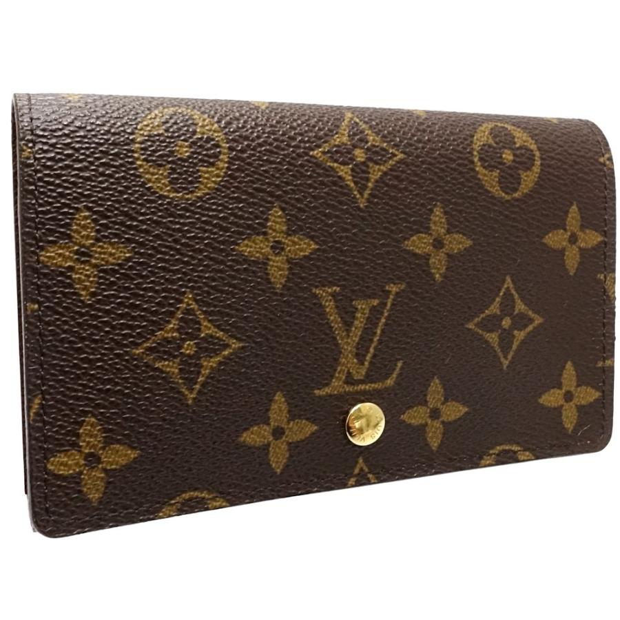 中古】LOUIS VUITTON ルイヴィトン モノグラム 二つ折り財布 M61730