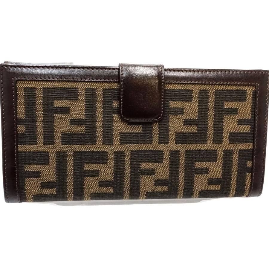 FENDI（フェンディ） 【中古】FENDI 長財布 ズッカ柄 Wフラップ ロング