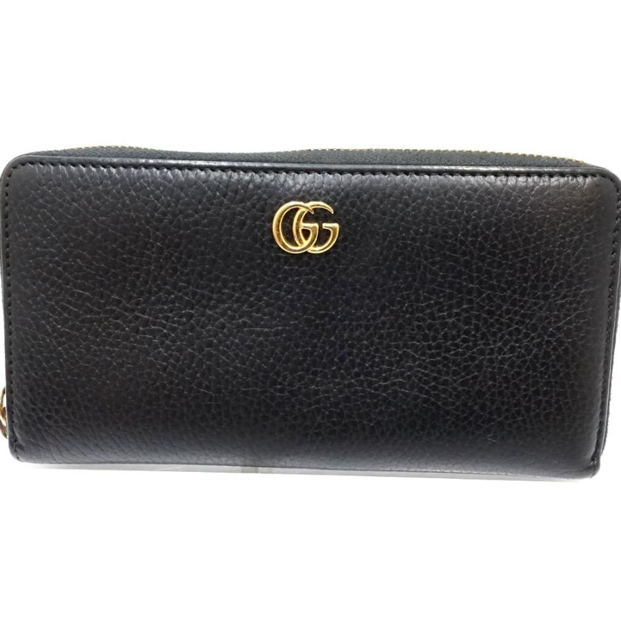 GUCCI（グッチ） 【中古】GUCCI 長財布 GGマーモント ラウンド