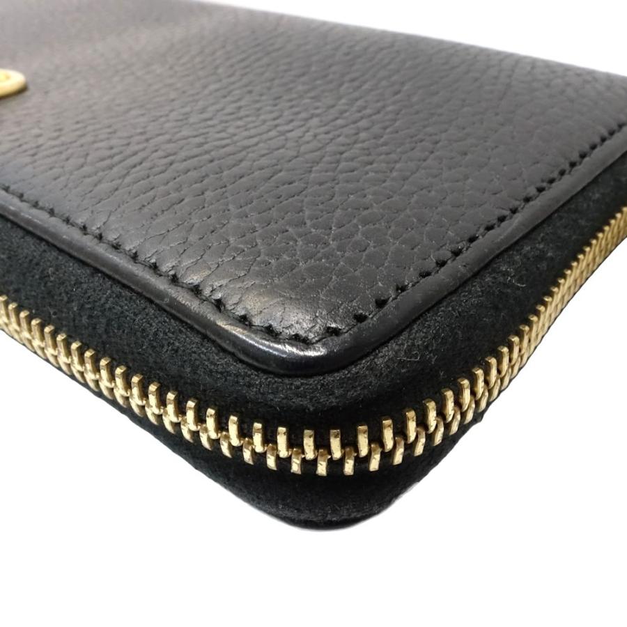 GUCCI（グッチ） 【中古】GUCCI 長財布 GGマーモント ラウンド