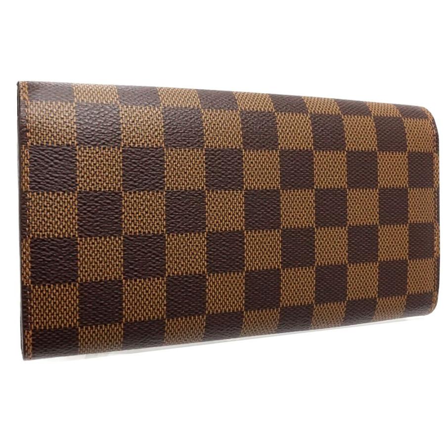 中古】LOUIS VUITTON ルイヴィトン ダミエ 長財布 N61734