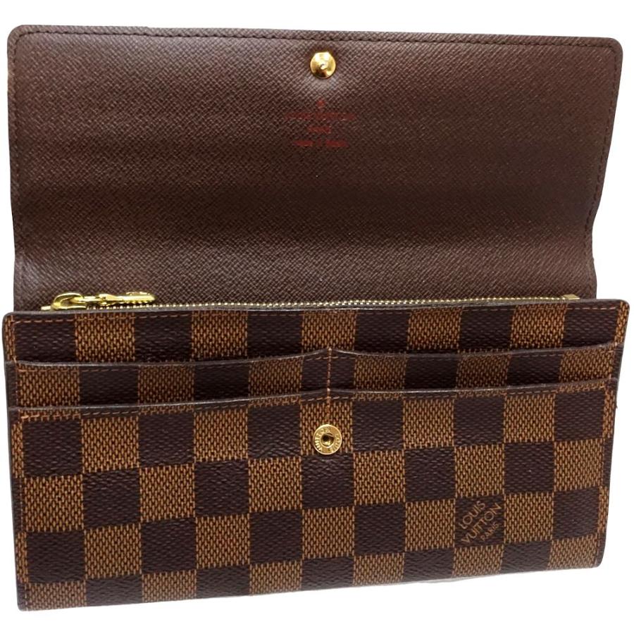 中古】LOUIS VUITTON ルイヴィトン ダミエ 長財布 N61734