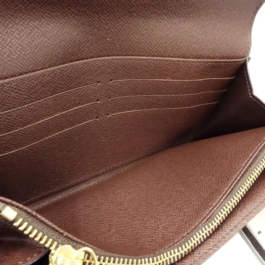 中古】LOUIS VUITTON ルイヴィトン ダミエ 長財布 N61734