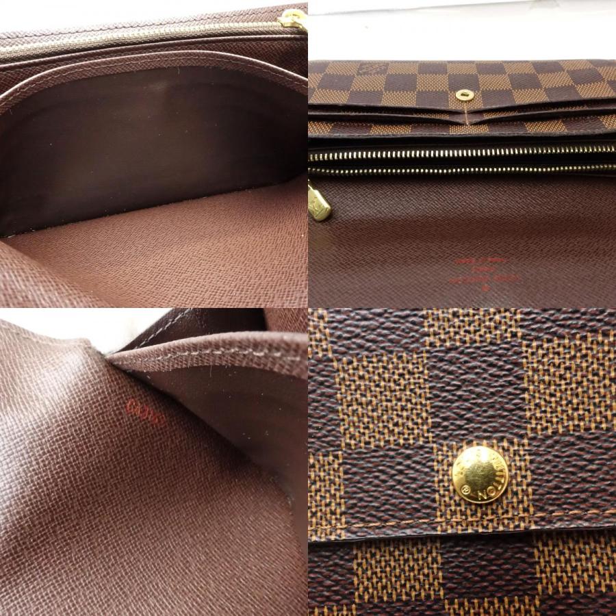 中古】LOUIS VUITTON ルイヴィトン ダミエ 長財布 N61734