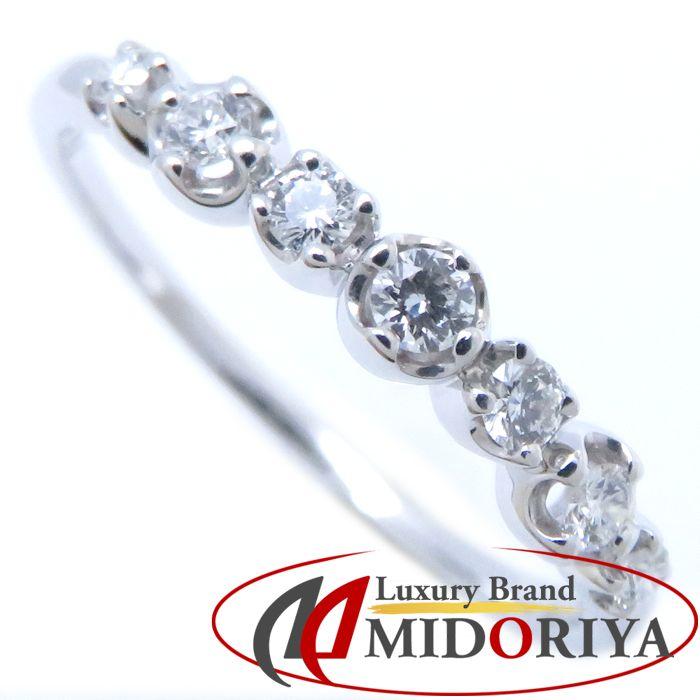 TASAKI 田崎真珠 ダイヤモンドリング K18WG 16.5号 7Pダイヤモンド  