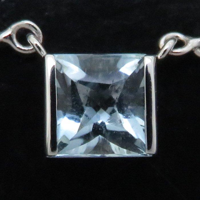 Cartier カルティエ タンク ネックレス アクアマリン K18WG Cartier カルティエ タンク ネックレス アクアマリン K18WG