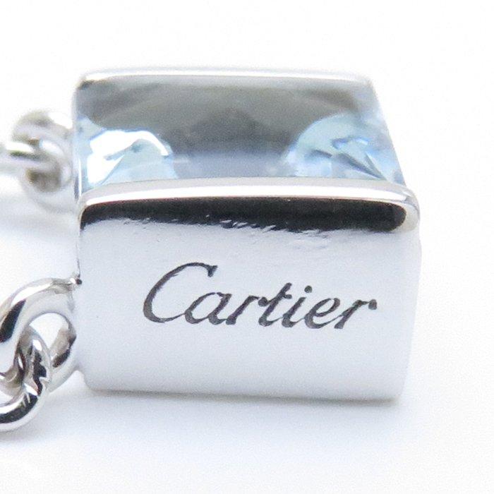 Cartier カルティエ タンク ネックレス アクアマリン K18WG Cartier カルティエ タンク ネックレス アクアマリン K18WG