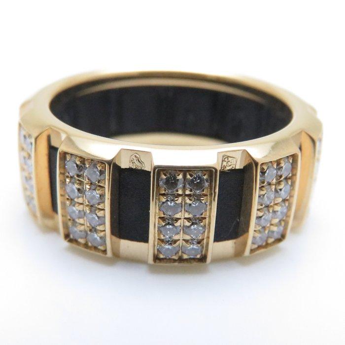 CHAUMET ショーメ クラスワン リング SM ダイヤモンド K18YGxラバー