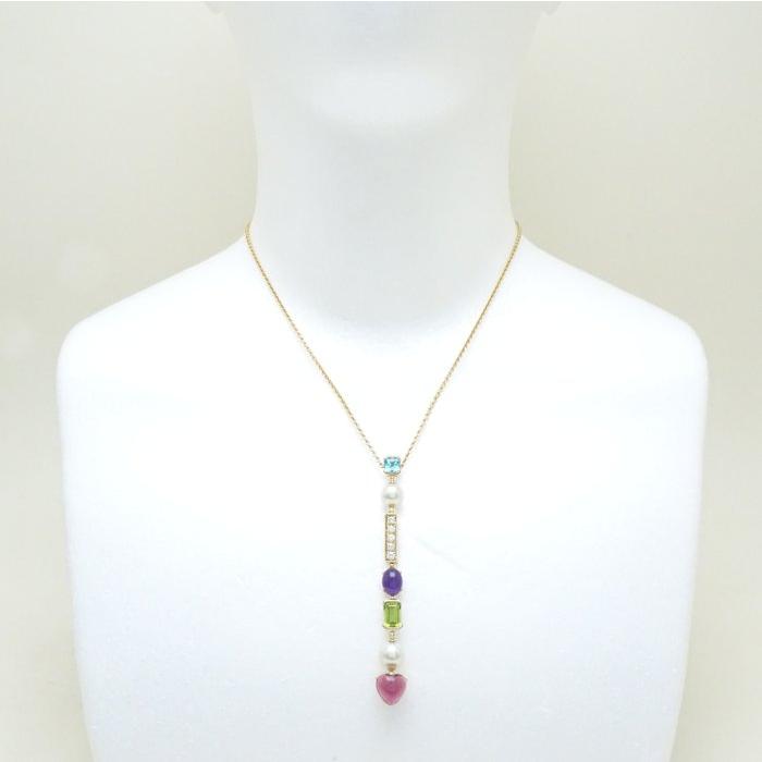 BVLGARI（ブルガリ） アレグラ ネックレス マルチカラーストーン 