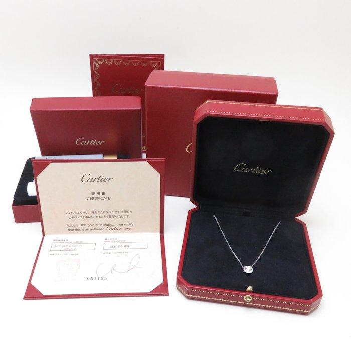 Cartier カルティエ ダムール ネックレス ダイヤモンド0.18ct D.VVS1.VeryGood K18WG N7406700 ...