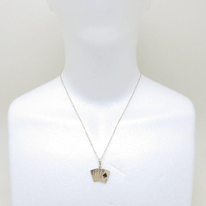 AVALANCHE アヴァラ ンチ ネックレス K10YG トランプ 3-10464-01