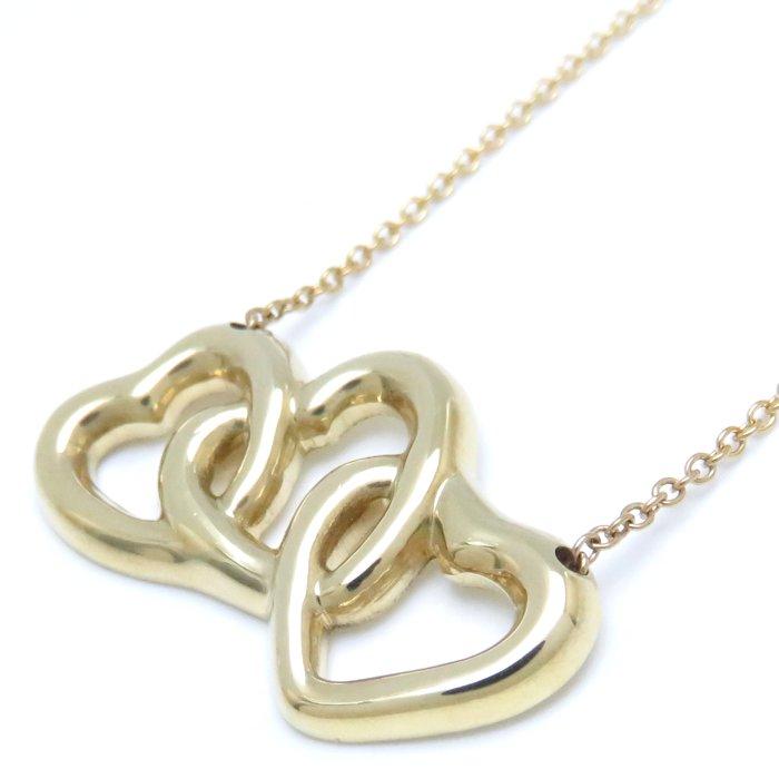 TIFFANY&Co.（ティファニー） トリプルハート ネックレス K18YG