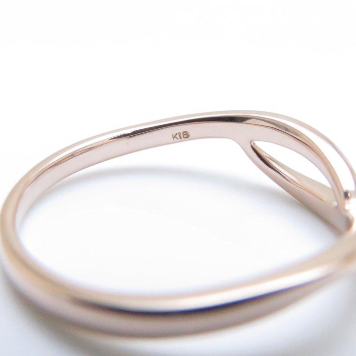 【美品】ヴァンドーム青山　K18WG ダイヤモンドリング 7号　定価79200円 ヴァンドーム青山 K18WG ダイヤモンド リング 指輪 7号