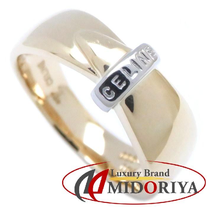 【12号】セリーヌ　メンズ　レディース　リング　指輪　プラチナ　ゴールド　コンビ CELINE - 【12号】セリーヌ メンズ レディース リング 指輪