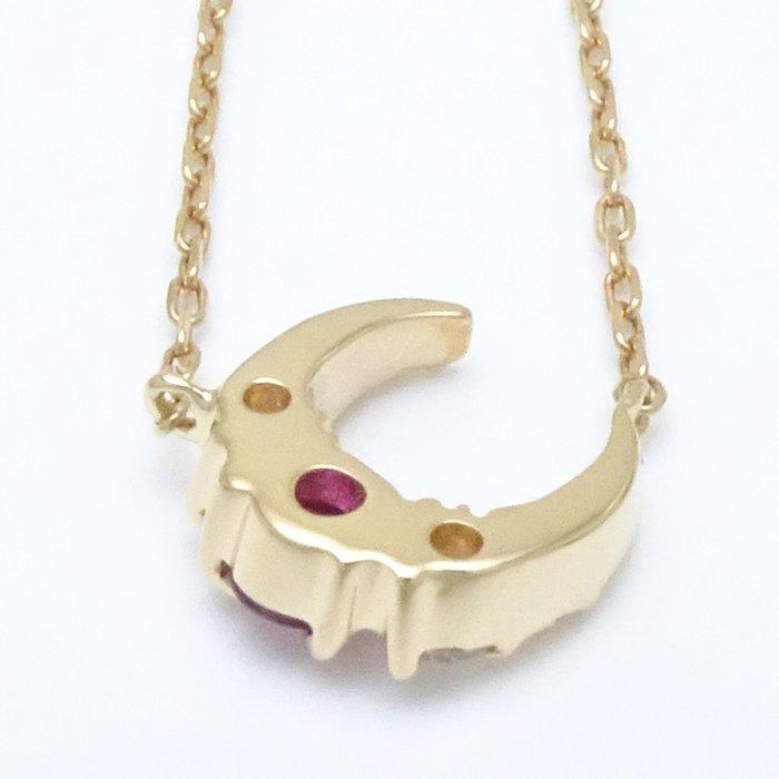 スタージュエリー STAR JEWELRY ムーン ネックレス ルビー 
