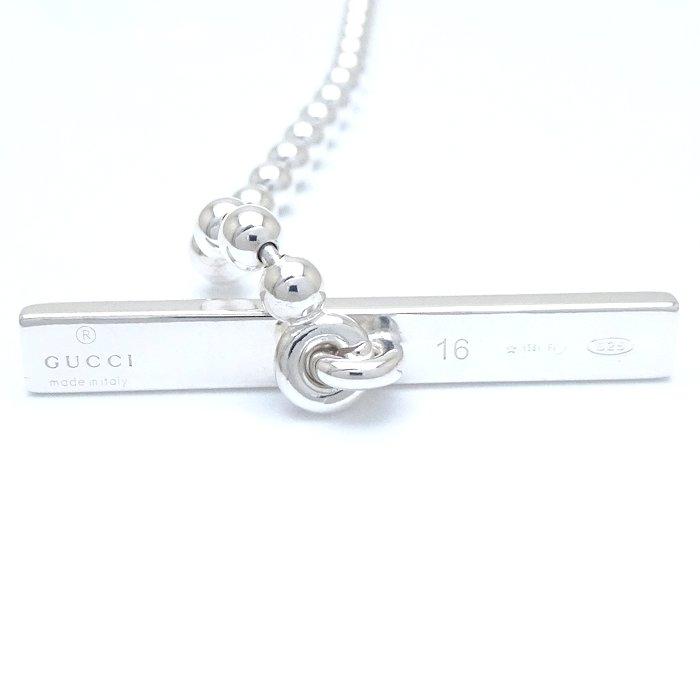 GUCCI（グッチ） ダブルG ブレスレット シルバーxブラック SV925