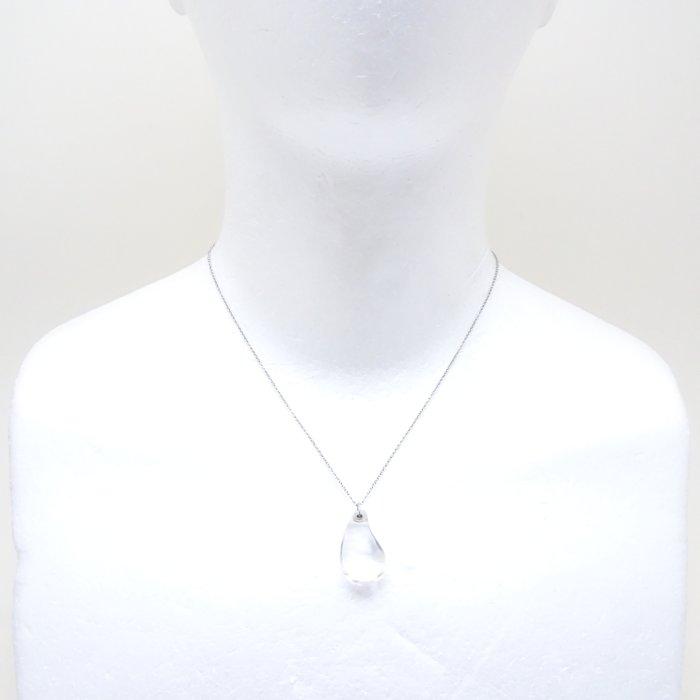 希少ティファニー エルサ・ペレッティpt950プラチナ クリスタルネックレス