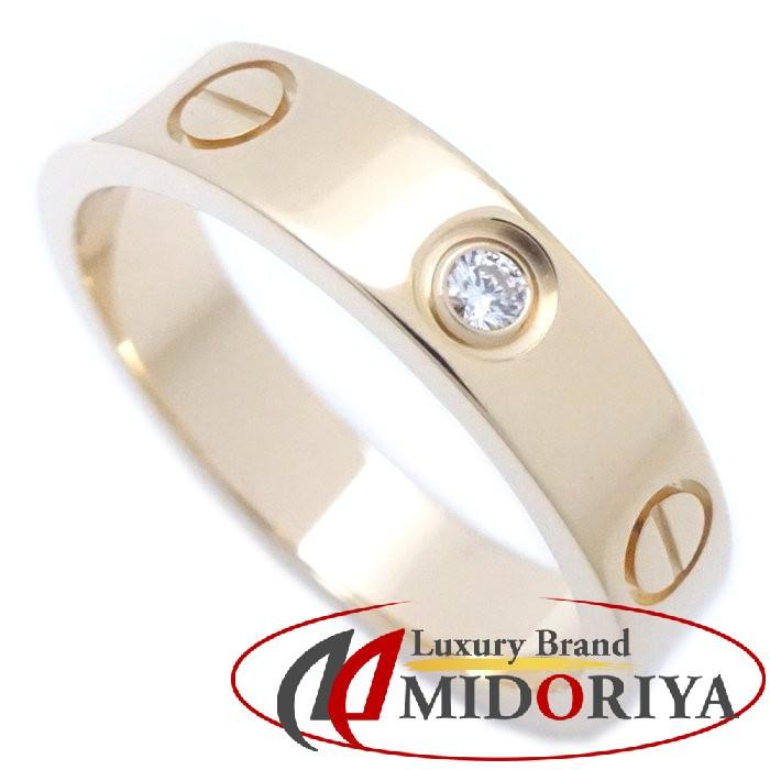 Cartier カルティエ CARTIER ミニラブ リング 1Pダイヤモンド #50 9.5 