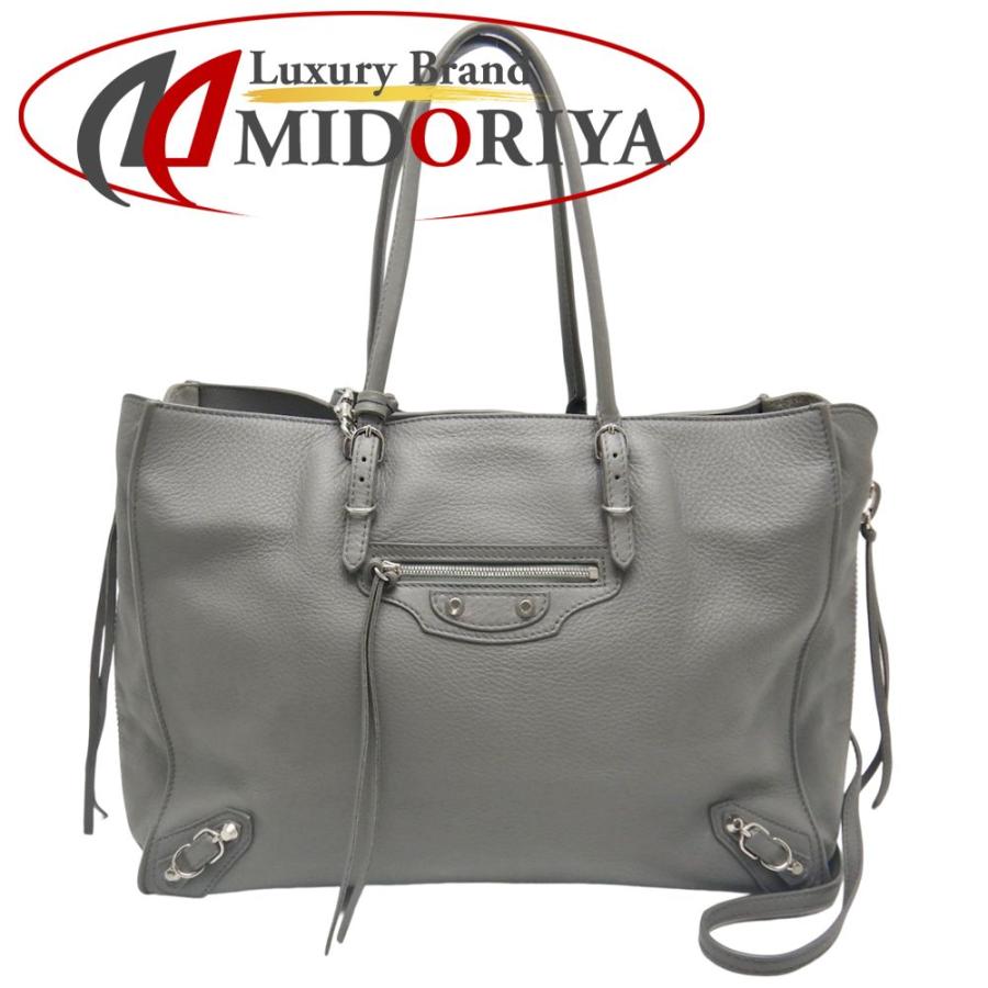 BALENCIAGA バレンシアガ ペーパーB4 432596 トートバッグ レザー 