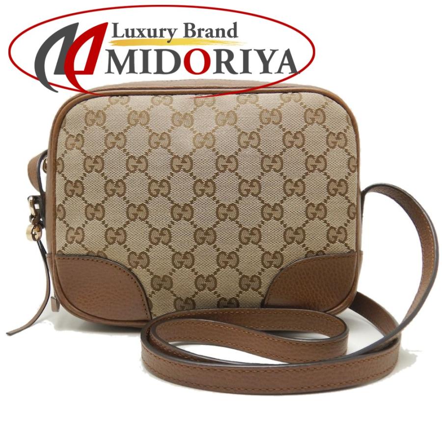 GUCCI グッチ 449413 ショルダーバッグ GGキャンバス xレザー ベージュ 