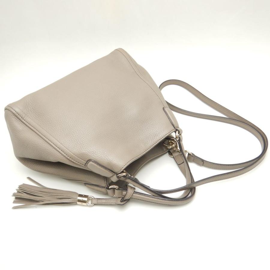 GUCCI グッチ ソーホー 336751 ハンドバッグ 2WAY レザー グレージュ 