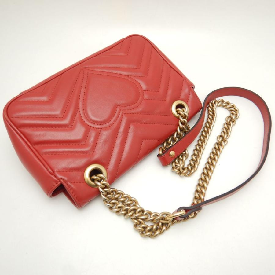 キルティングレザースーパーミニバッグ GUCCI（グッチ） GGマーモント スーパーミニバッグ ブランドオフ