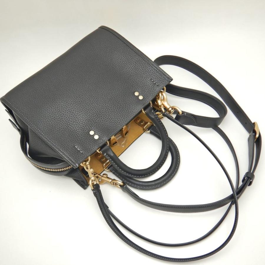 COACH コーチ ローグ25 C3877 ハンドバッグ ペブルレザー 3WAY  