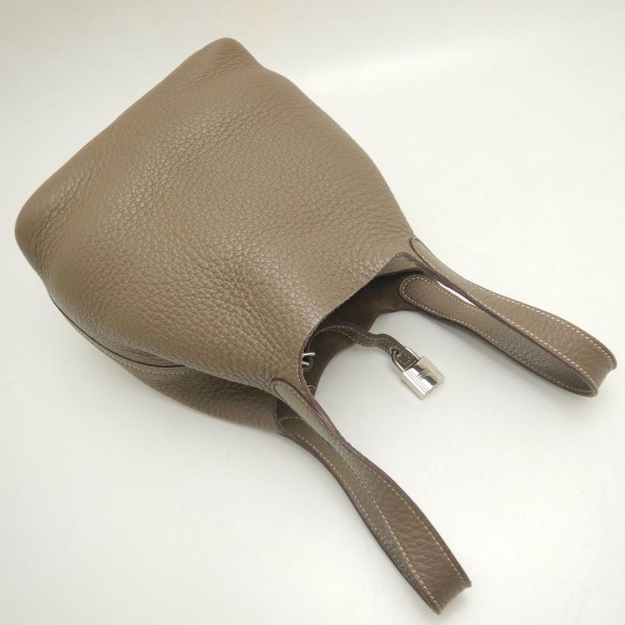 HERMES（エルメス） ピコタンロックPM ハンドバッグ トゴ エトゥープ