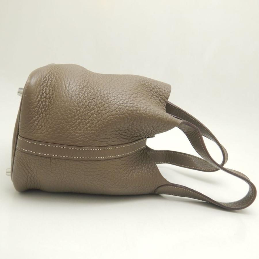HERMES（エルメス） ピコタンロックPM ハンドバッグ トゴ エトゥープ