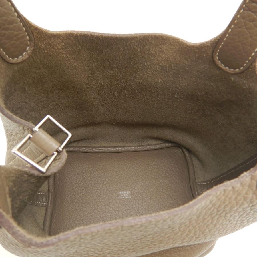 HERMES ピコタンロックPM　エトゥープ エルメス ピコタンロック PM 18 トリヨン エトゥープ ＆ゴールド金具 Z