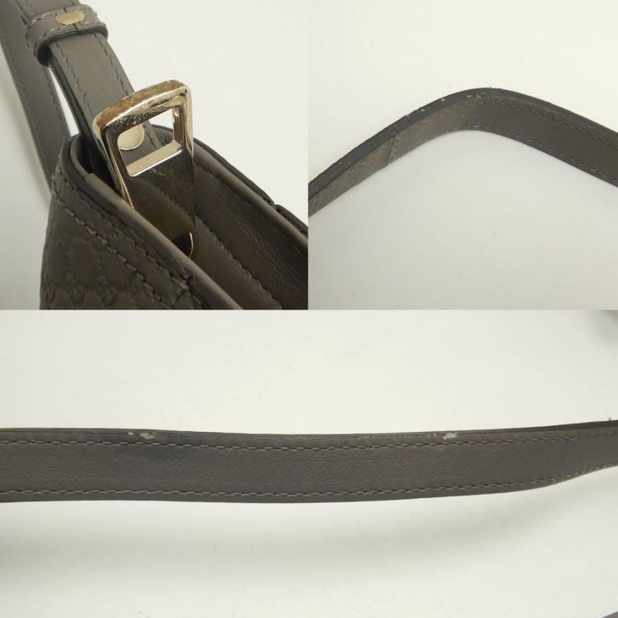 GUCCI（グッチ） 449241 ハンドバッグ 2WAY マイクログッチシマ レザー グレー アウトレット/252001【中古 ...