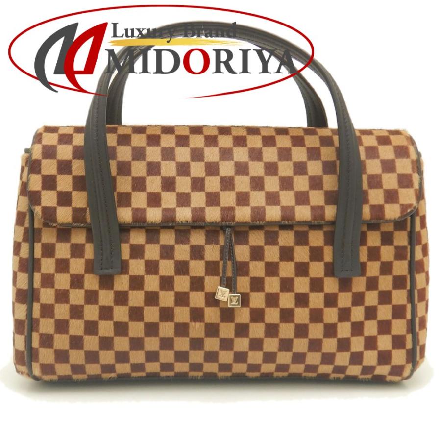 LOUIS VUITTONダミエソバージュハラコハンドバッグ