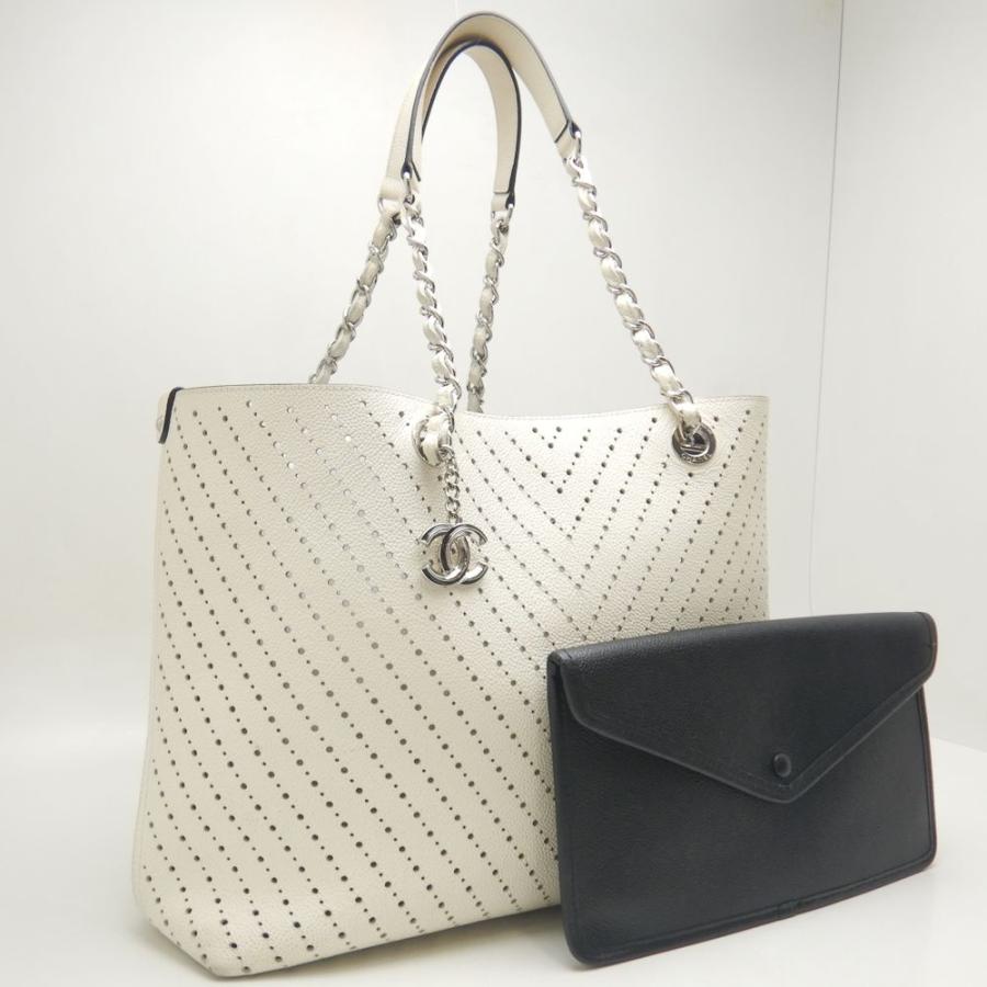 CHANEL（シャネル） チェーントート A93260 トートバッグ パンチング 