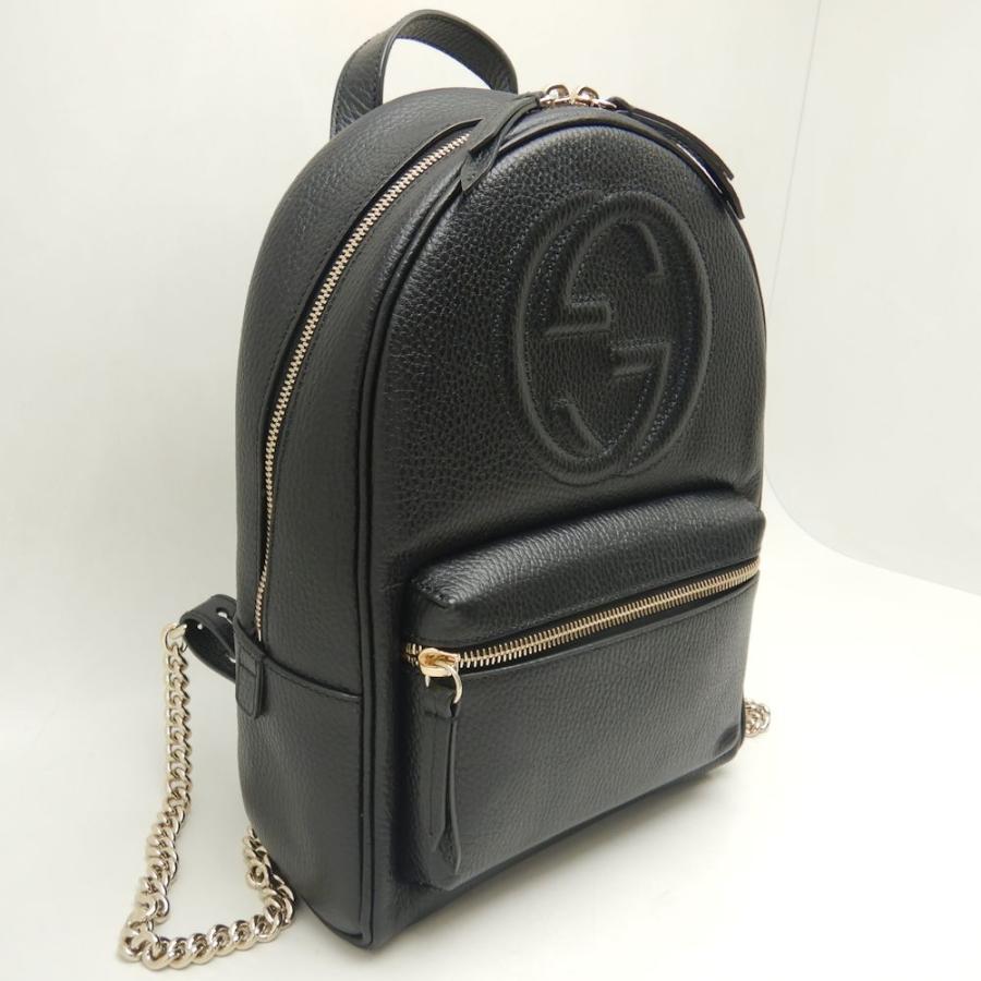 GUCCI グッチ 536192 リュック・バックパック ソーホー インターロッキングG レザー ブラック アウトレット/252288【中古】_1