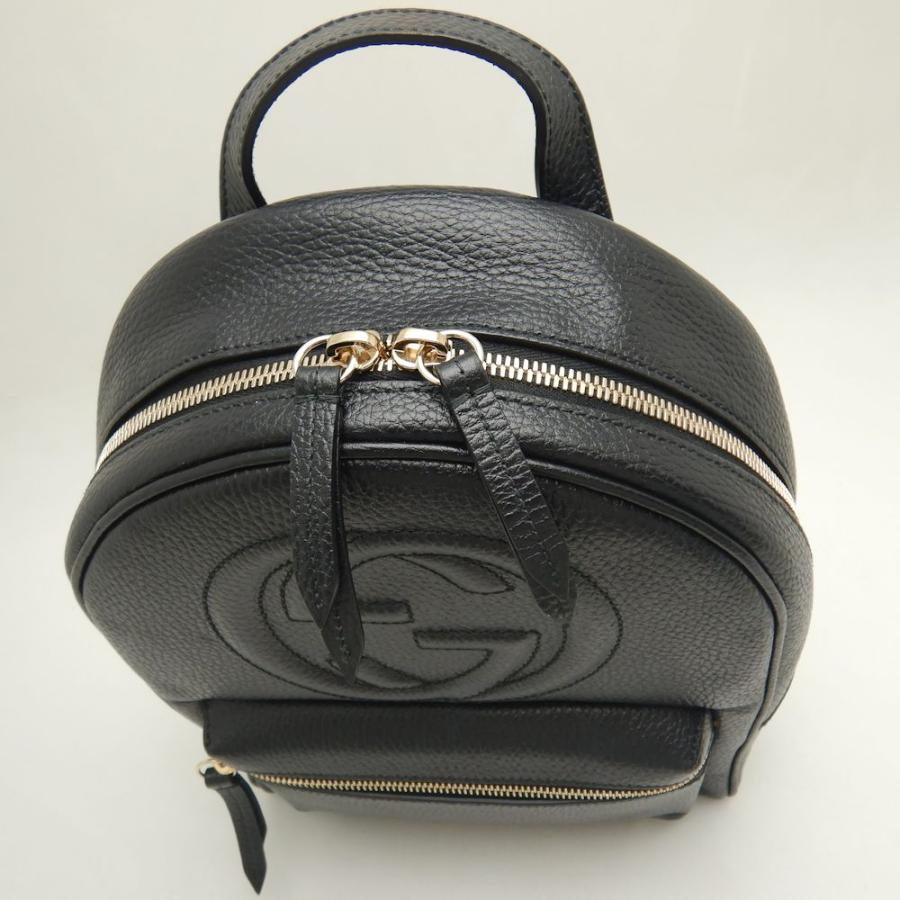 GUCCI グッチ 536192 リュック・バックパック ソーホー インターロッキングG レザー ブラック アウトレット/252288【中古】_4