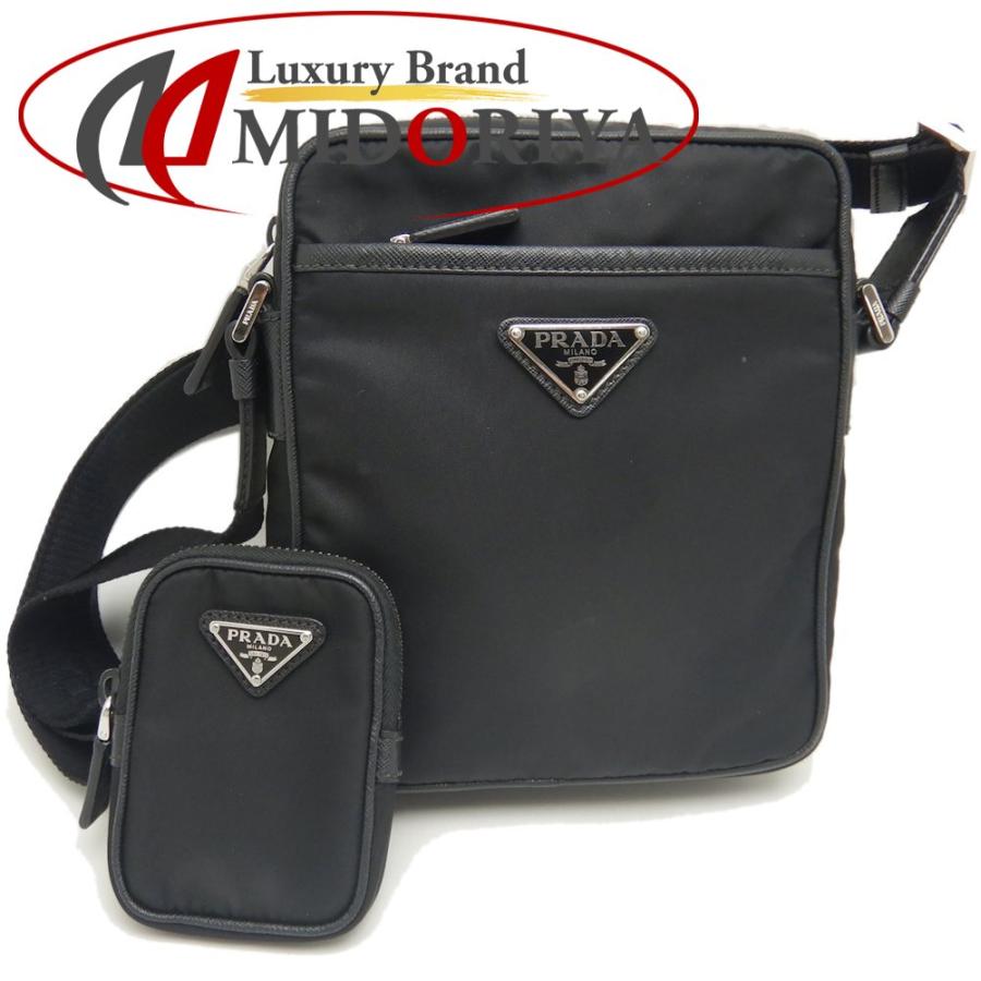 PRADA プラダ ショルダーバッグ 2VH112 ナイロン NERO/252290【中古 