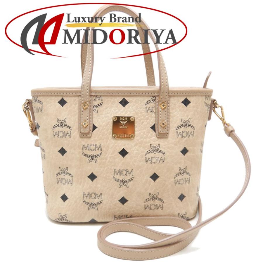MCM エムシーエム ヴィセトス 2WAY ハンドバッグ PVCコーティング  