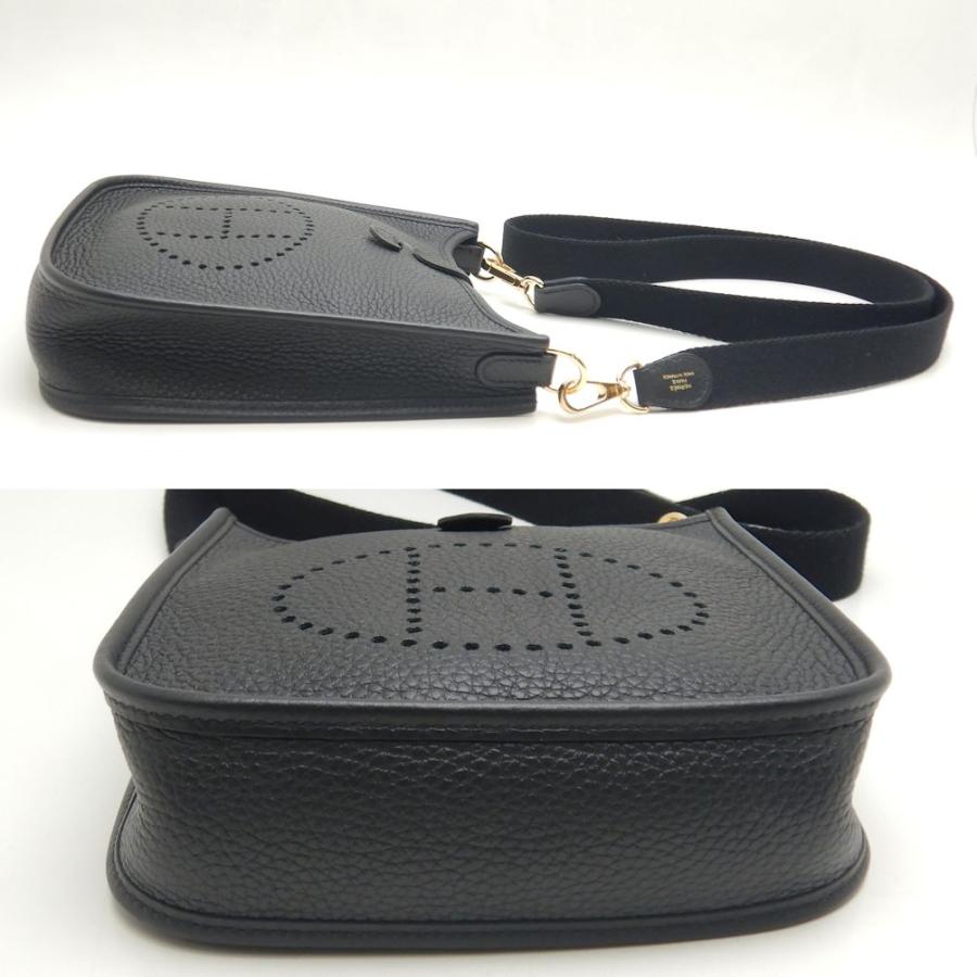 エルメス エブリンTPM ショルダーバッグ トリヨンクレマンス ブラック レディース HERMES  中古 中古・古着通販】HERMES (エルメス) エブリンTPM/シルバー金具