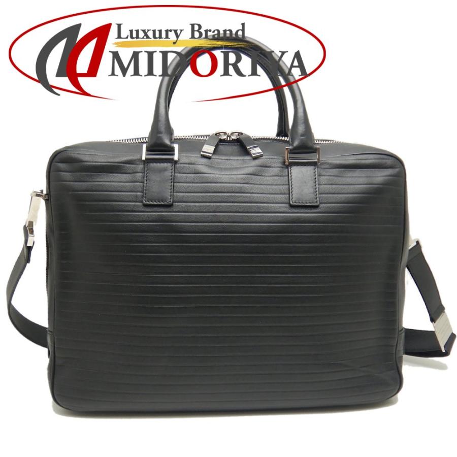 DIOR HOMME ディオール オム ビジネスバッグ 2WAY レザー ブラック