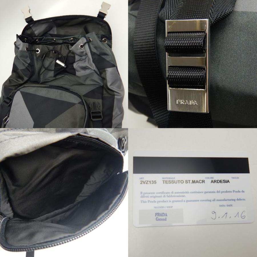 PRADA（プラダ） 2VZ135 リュック・バックパック テスート 幾何学模様