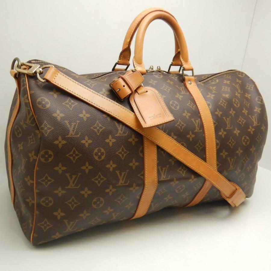 LOUIS VUITTON ルイヴィトン モノグラム キーポルバンドリエール50 M41416 ボストンバッグ ブラウン/252583【中古 ...