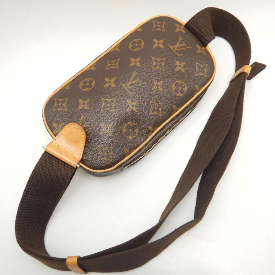 LOUIS VUITTON ルイヴィトン モノグラム ポシェットガンジュ M51870 ボディバッグ ブラウン/252619【中古】