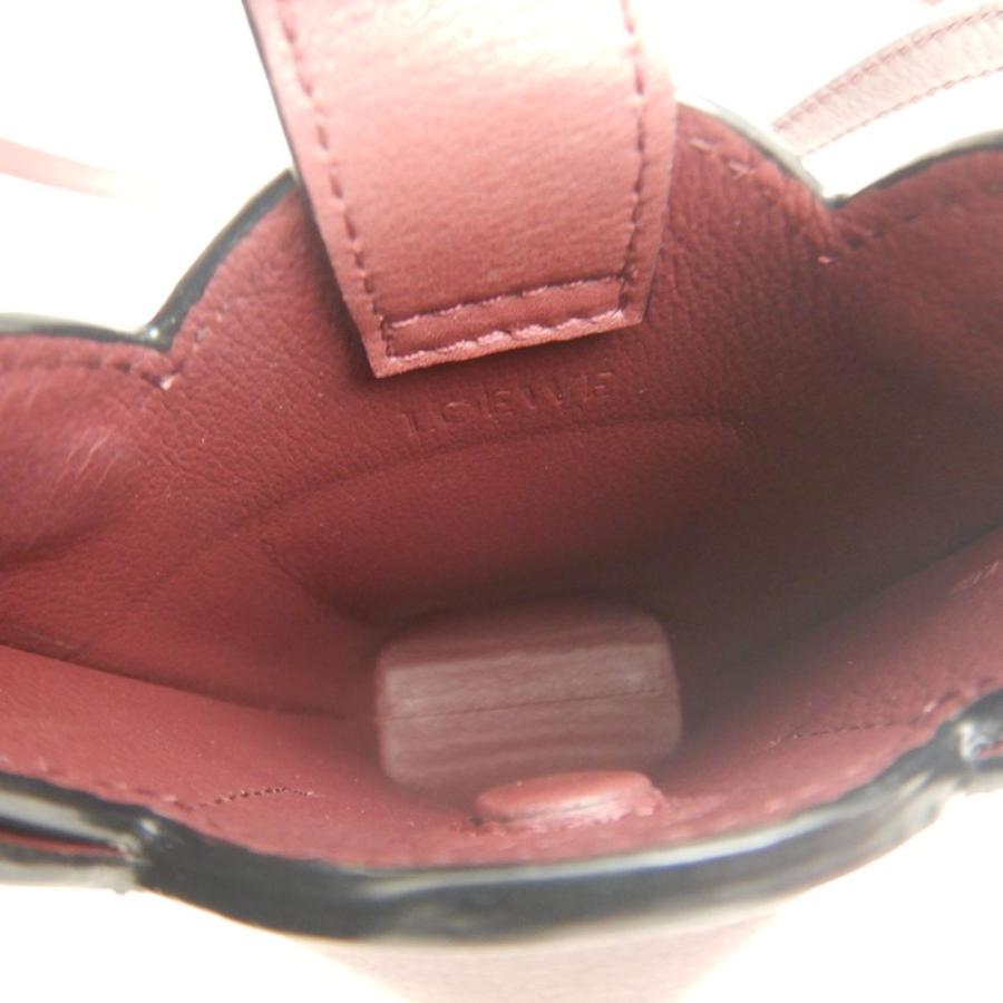 LOEWE ロエベ エレファントポケット ショルダーバッグ クラシックカーフ ボルドー/252776【中古】 LOEWE（ロエベ） エレファントポケット ショルダーバッグ クラシック