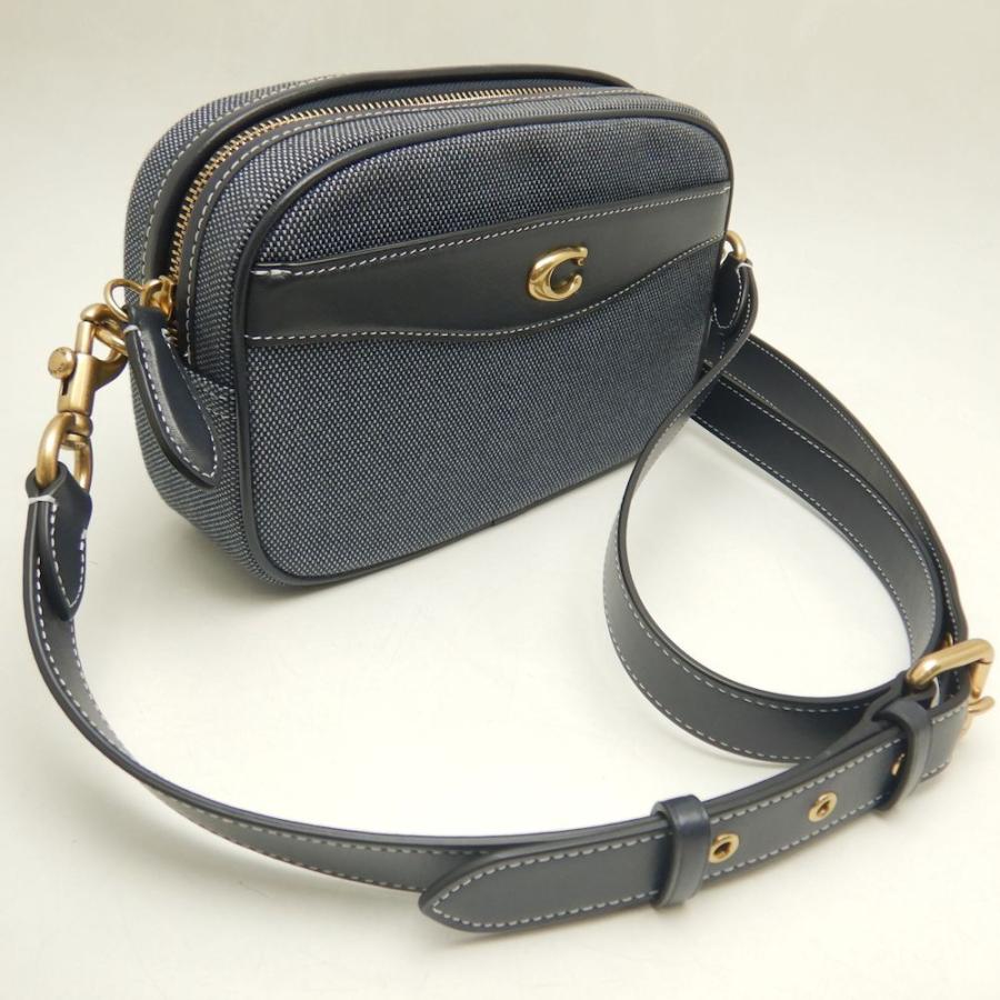 COACH コーチ カメラバッグ CJ848 ショルダーバッグ キャンバスxレザー 