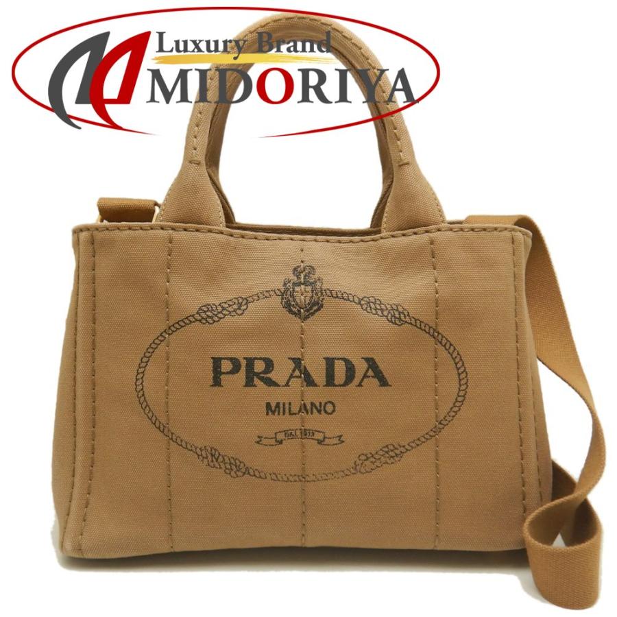 プラダカナパ PRADA（プラダ） カナパ 1BG439 トートバッグ キャンバス TABACCO