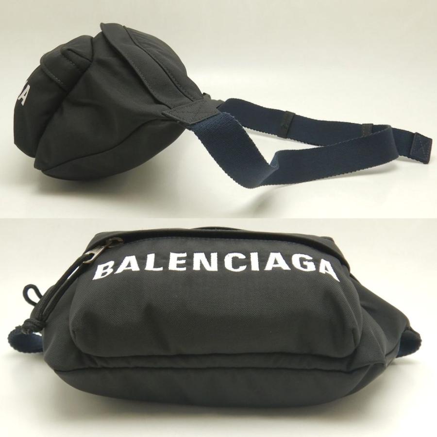美品 バレンシアガ ウィール ベルトバッグ ボディバッグ ブラック ナイロン BALENCIAGA（バレンシアガ） バッグ ボディバッグ ウィール ベルト