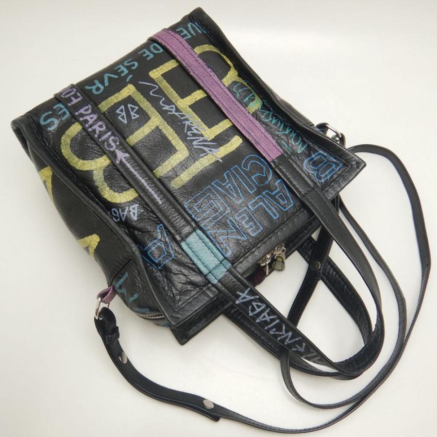 BALENCIAGA バレンシアガ グラフィティ バザールショッパーXS
